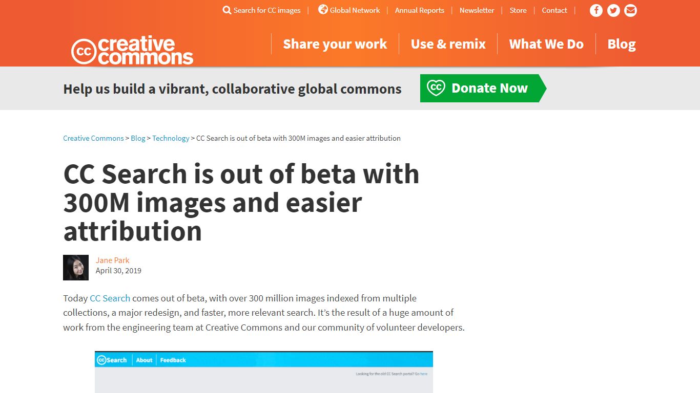 CC Search is out of beta with 300M images and easier attribution