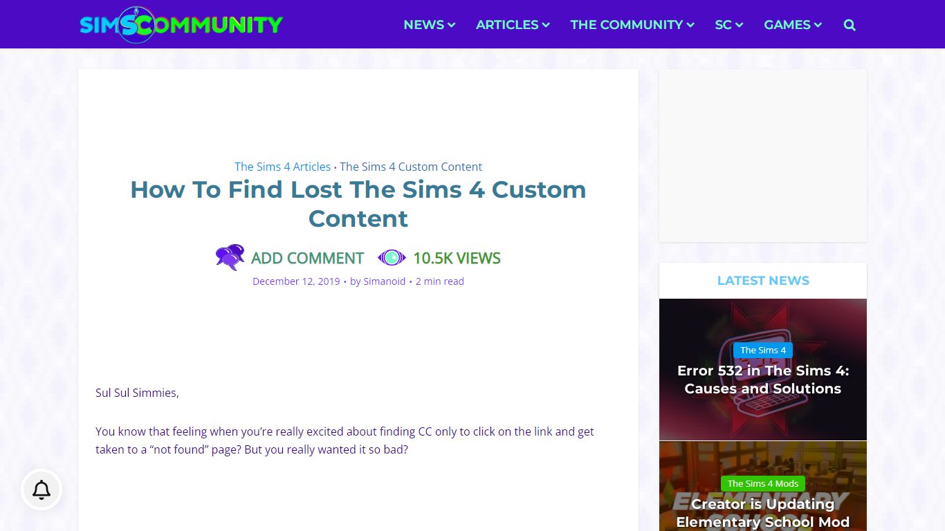How To Find Lost The Sims 4 Custom Content - Sims Community